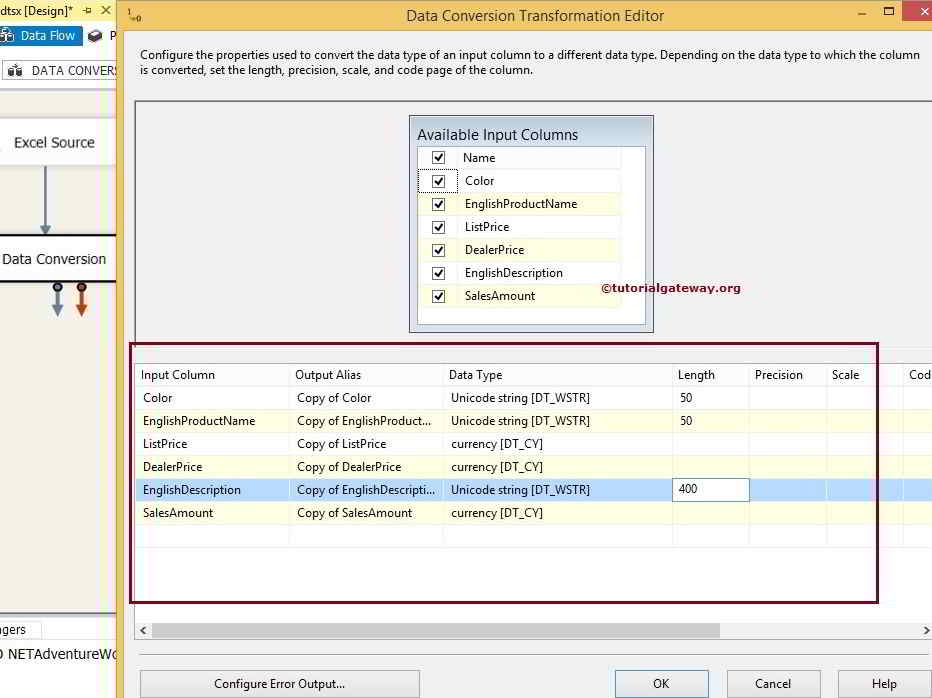 SSIS Data Conversion 7