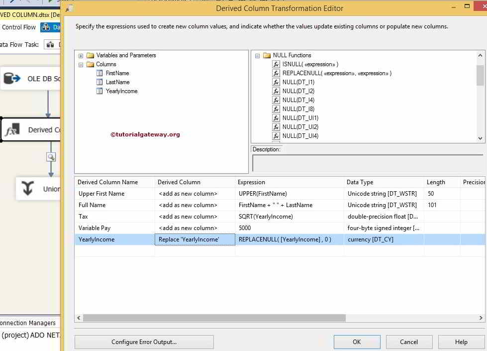 Derived Column Transformation 5