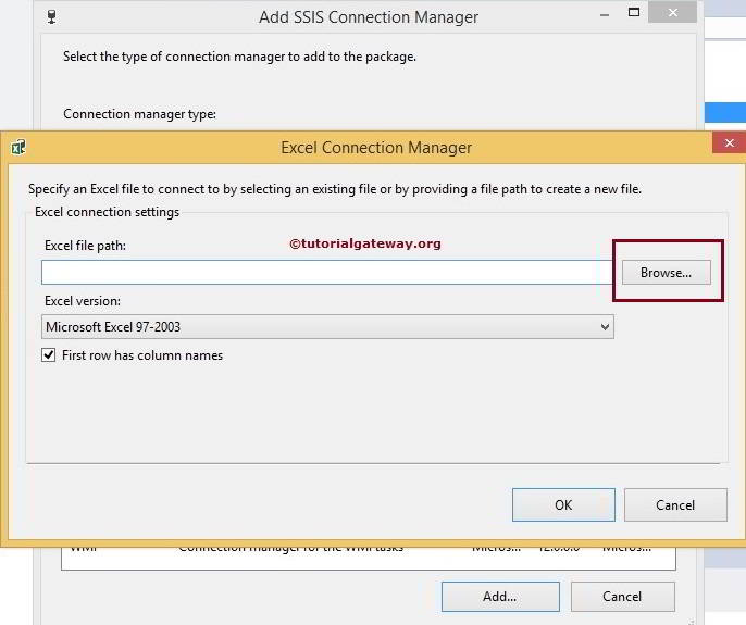 Excel Connection Manager 5