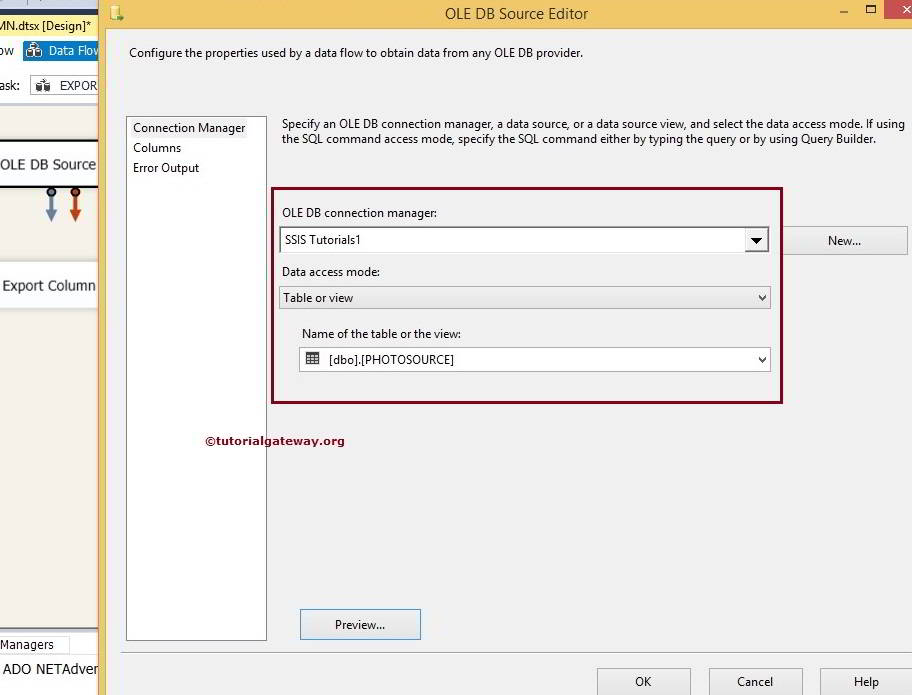 Export Column Transformation in SSIS 2