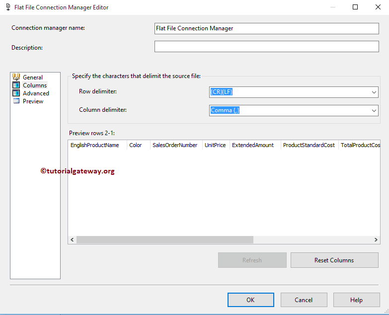SSIS FLAT FILE Destination 9