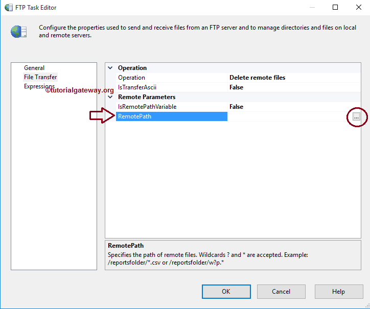 SSIS FTP TASK DELETE REMOTE FILES 4