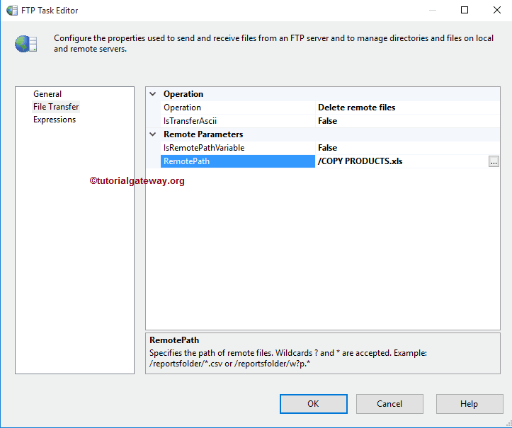 SSIS FTP TASK DELETE REMOTE FILES 6