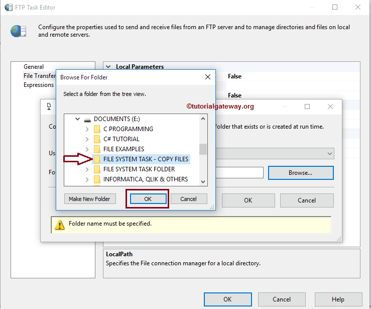 SSIS FTP TASK RECEIVE FILES 9