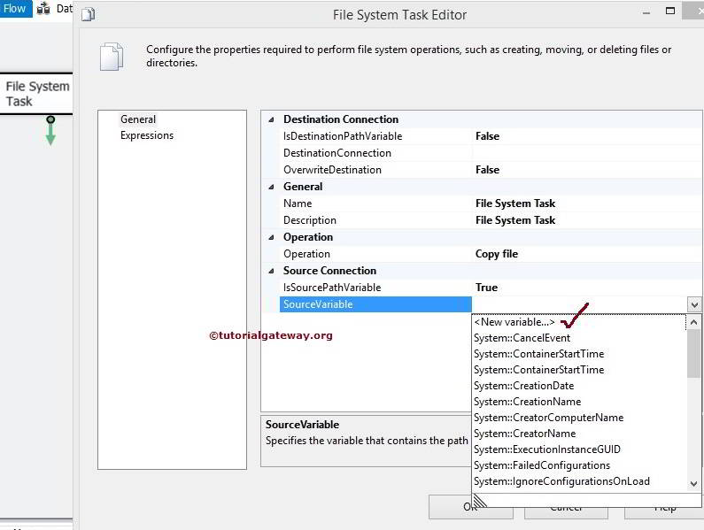Choose the Source Variable 5