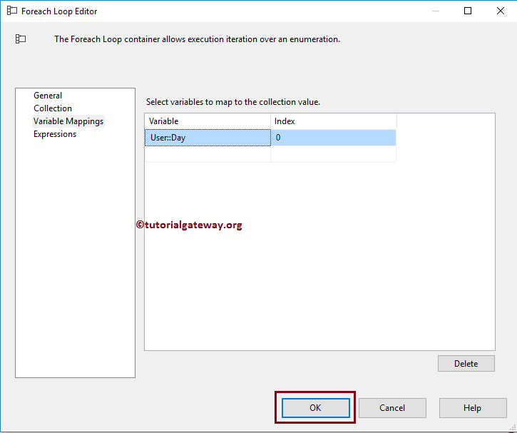 SSIS ForEach Variable Enumerator 9