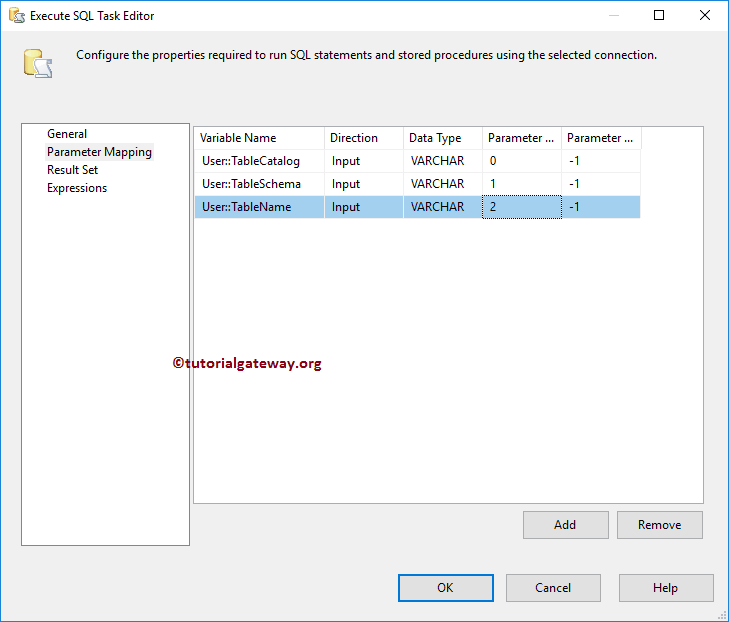 SSIS Foreach ADO.NET Schema Rowset Enumerator 16