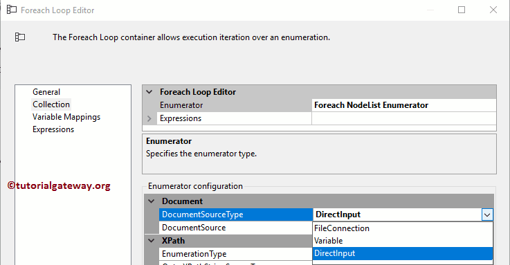 SSIS Foreach NodeList Enumerator 7