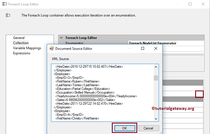 XML Document Source Editor