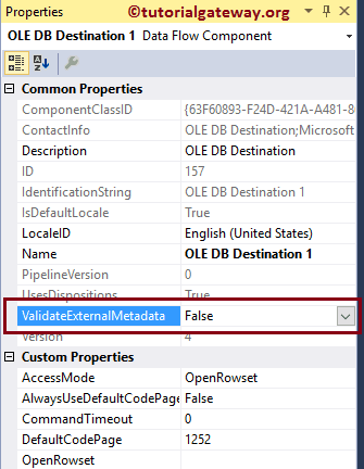 SetValidate External Metadata from TRUE to False