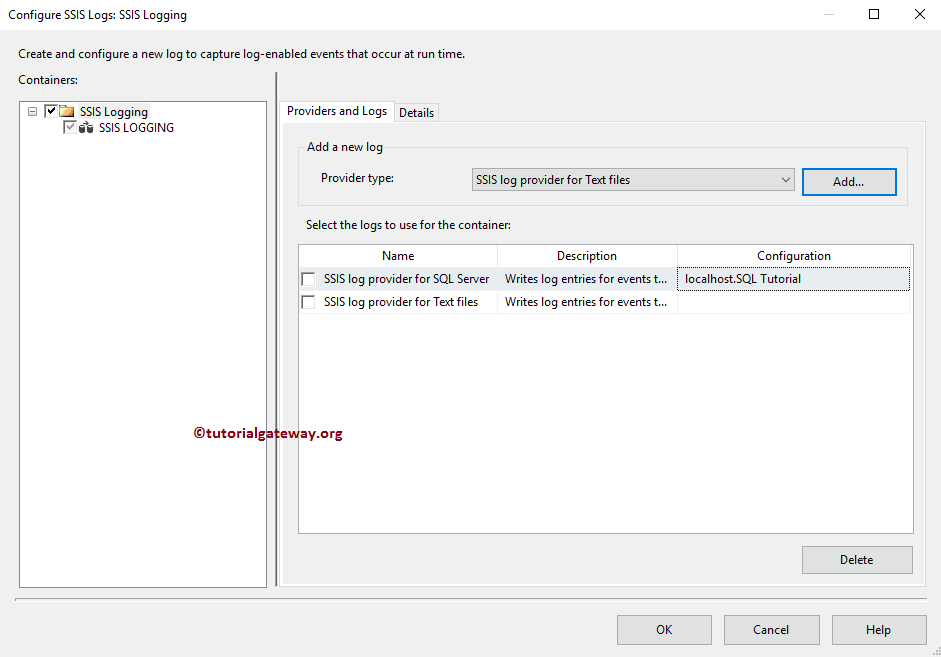 SSIS Logging 12