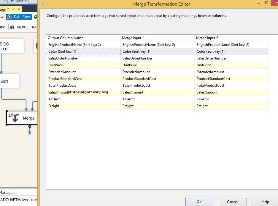 Merge Transformation in SSIS 9