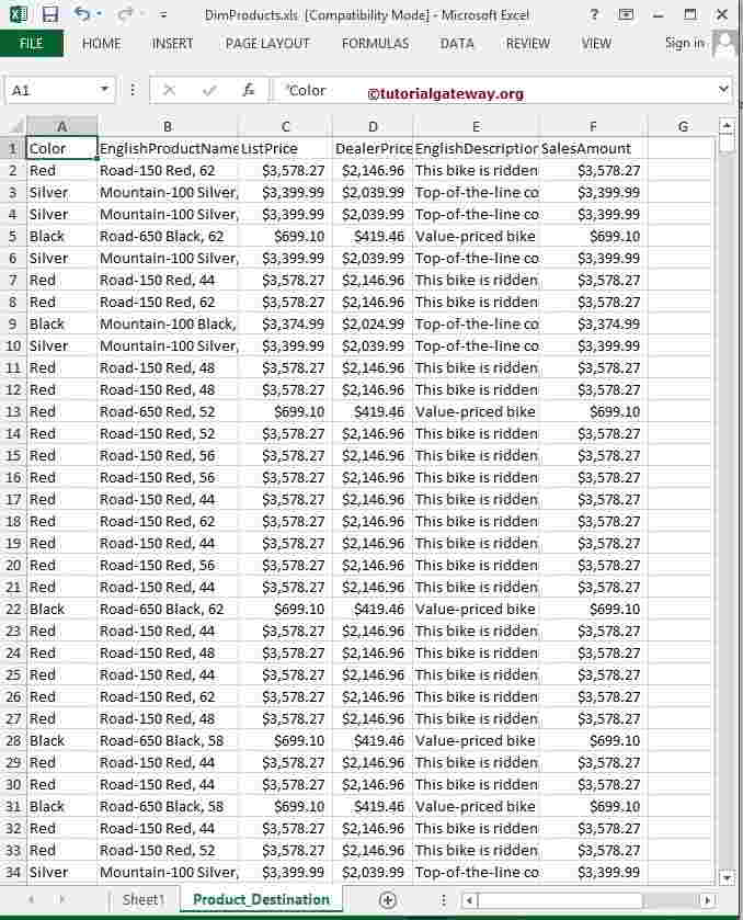 Excel Destination File 12