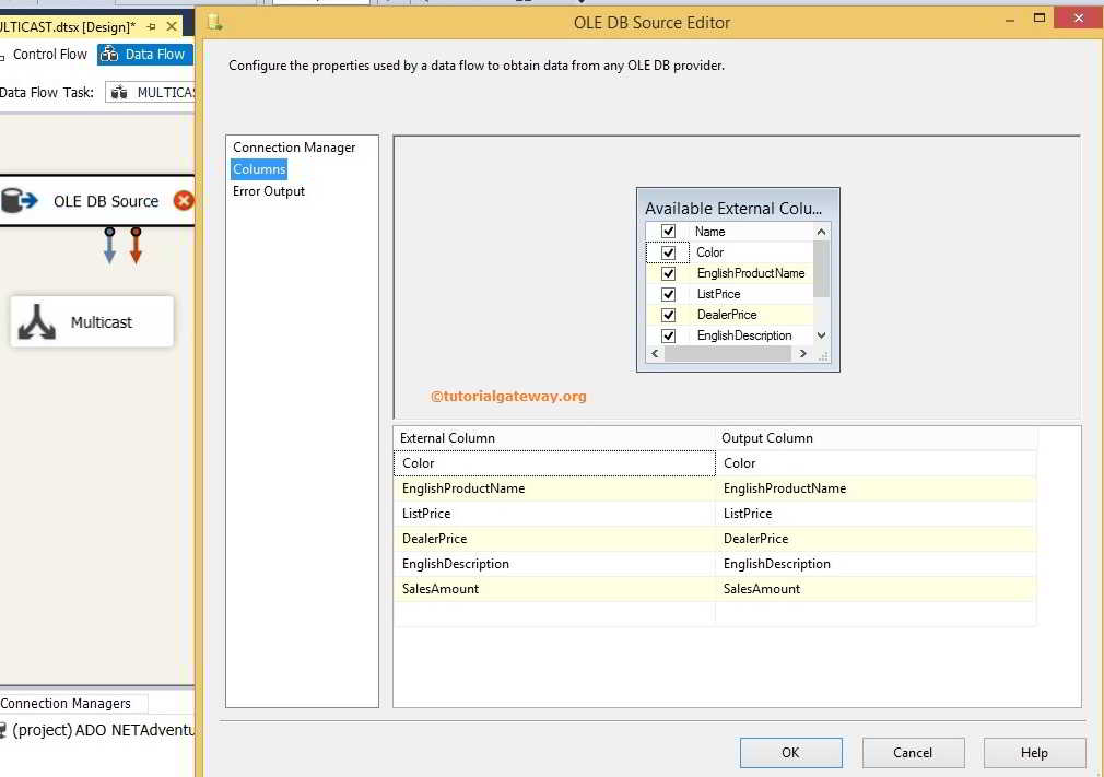 Check Available External Columns 4