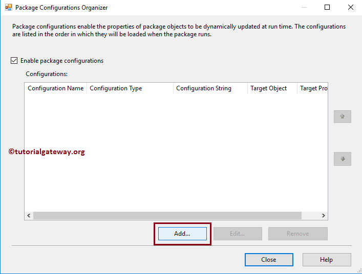SSIS Package Configuration using XML Configuration FIle 3