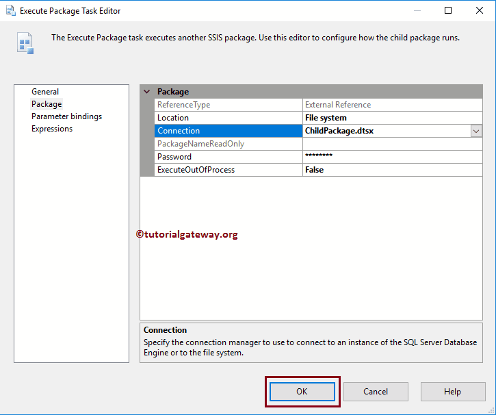 SSIS Parent Child Package Configuration Connection