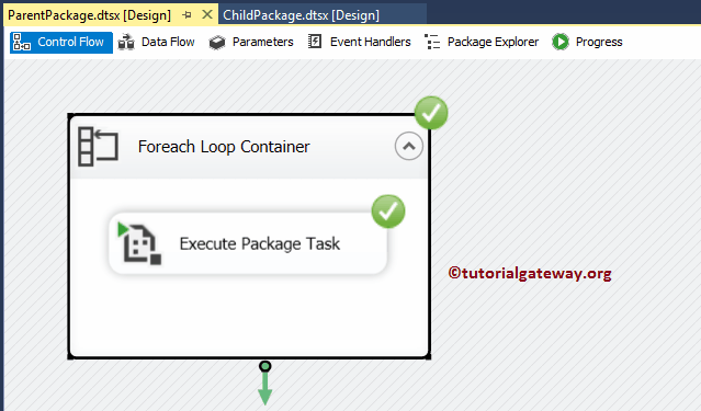 Run SSIS Parent Child Package Configuration