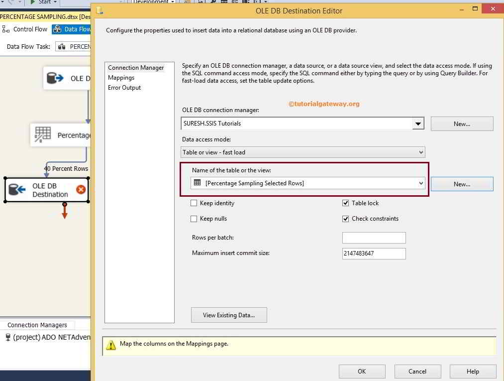 Percentage Sampling Transformation in SSIS 7