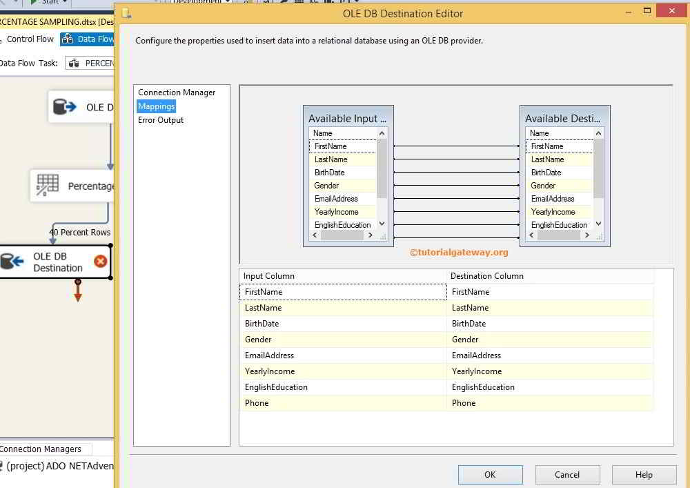 Percentage Sampling Transformation in SSIS 8