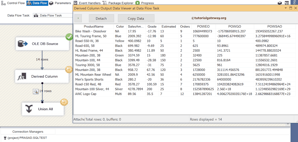 SSIS Power of a Number package
