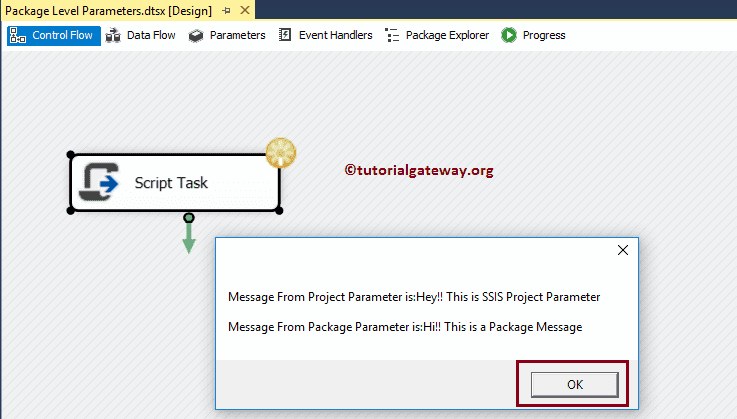 SSIS Project Parameters Vs Package Parameters 15