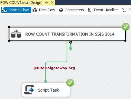 SSIS Row Count Transformation 16
