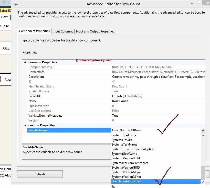 SSIS Row Count Transformation 9