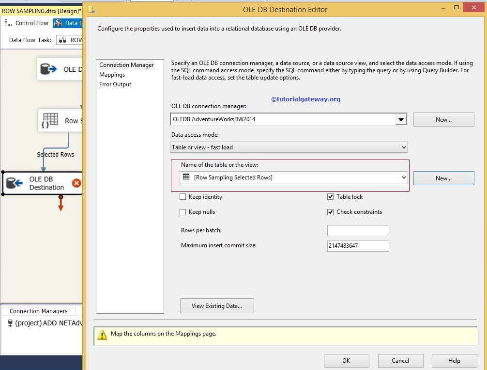 Row Sampling Transformation in SSIS 7