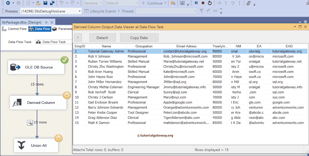 SSIS string SUBSTRING Function output