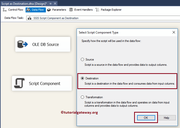 SSIS Script Component as Destination 6