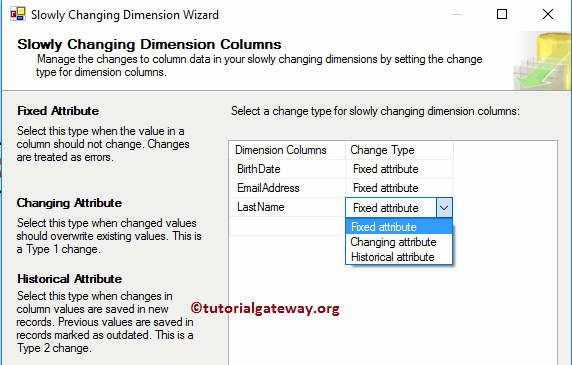 SSIS Slowly Changing Dimension Type 0 - 13
