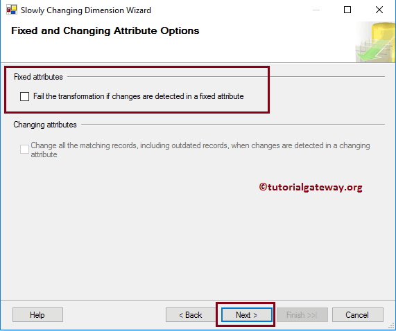 SSIS Slowly Changing Dimension Type 0 - 14