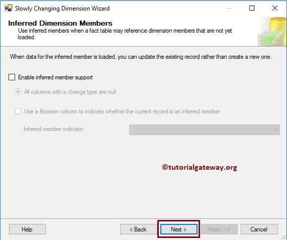 SSIS Slowly Changing Dimension Type 0 - 15