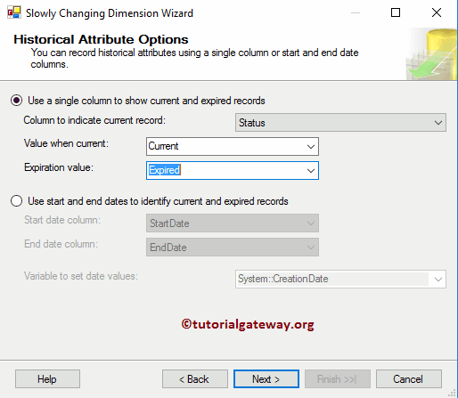 SSIS Slowly Changing Dimension Type 2 - 22