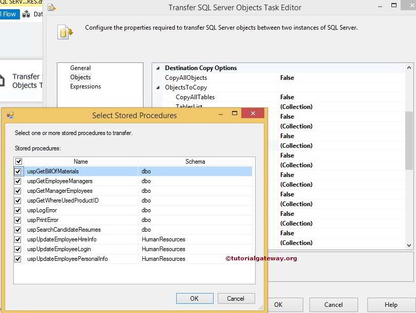 Transfer SQL Server Stored Procedures 11