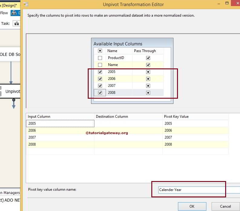 UNPIVOT Transformation in SSIS 5