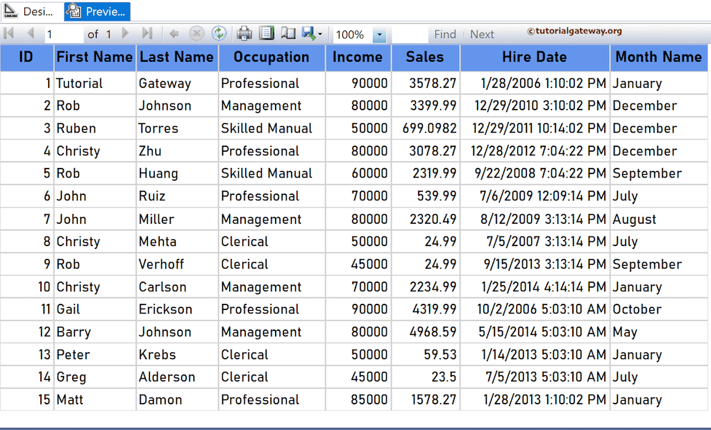 SSRS MonthName Function to return name of the month preview
