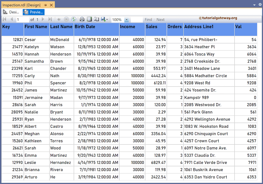 Val Function to extract integer or number from string column report