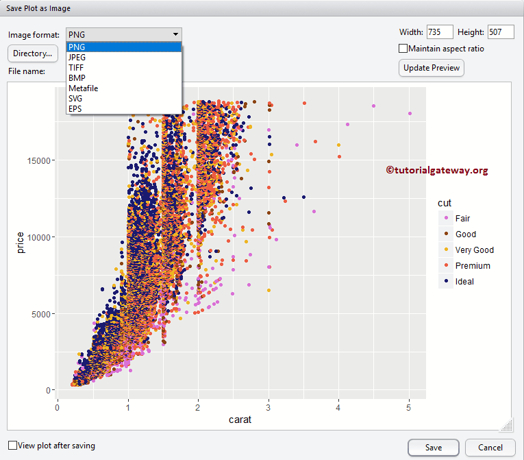 Image Format Options 12