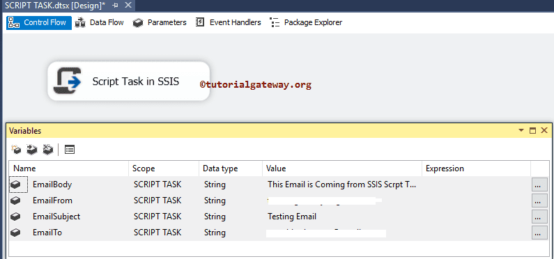 Script Task in SSIS 2