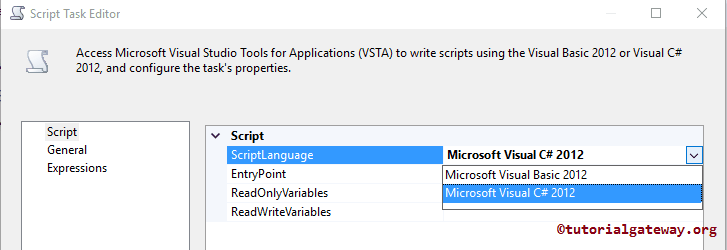 Choose C# or Visual Basic Language 5
