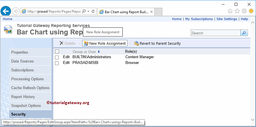 Add Report Level Security