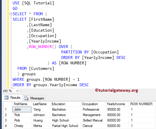 Select First Row in each Group By group 4