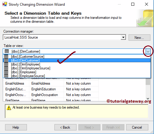Select SCD Type 0 Table 10