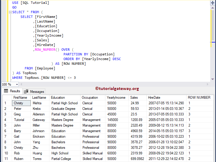 Select Top N Records for each Category in SQL Server 3