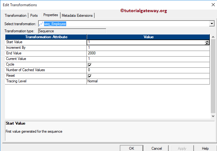 Alter Sequence Start, End and Increment Value 16