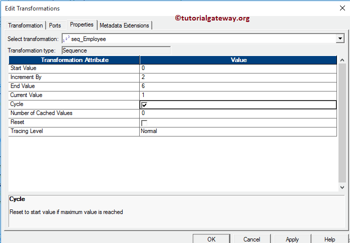 Sequence Generator Transformation 9