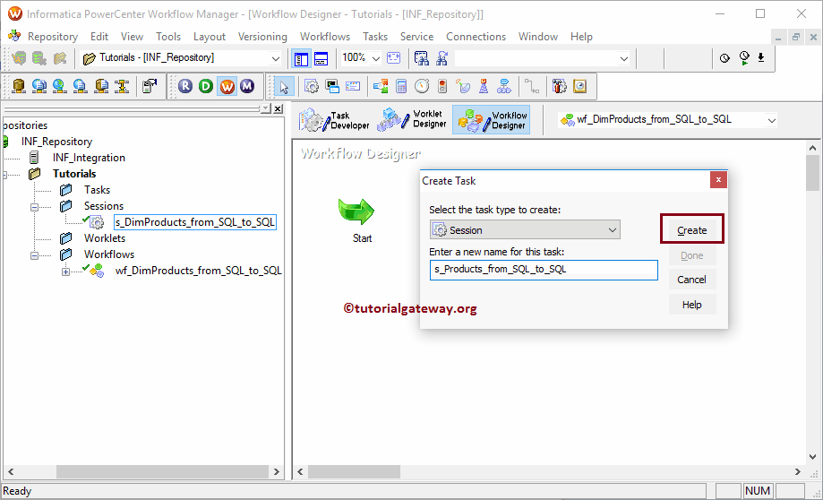 Session in Informatica 12