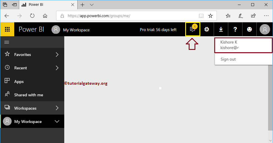 New Message in Notifications 6