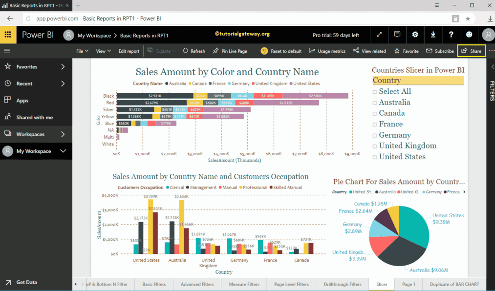 Click on the Share Button 3